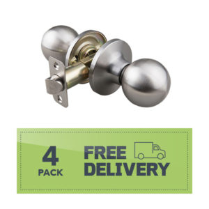 Passage Round Knob BN 4-pack