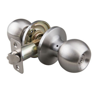 Keyed Entry Round Knob BN 4-pack - Image 3