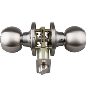 Keyed Entry Round Knob BN 4-pack - Image 4