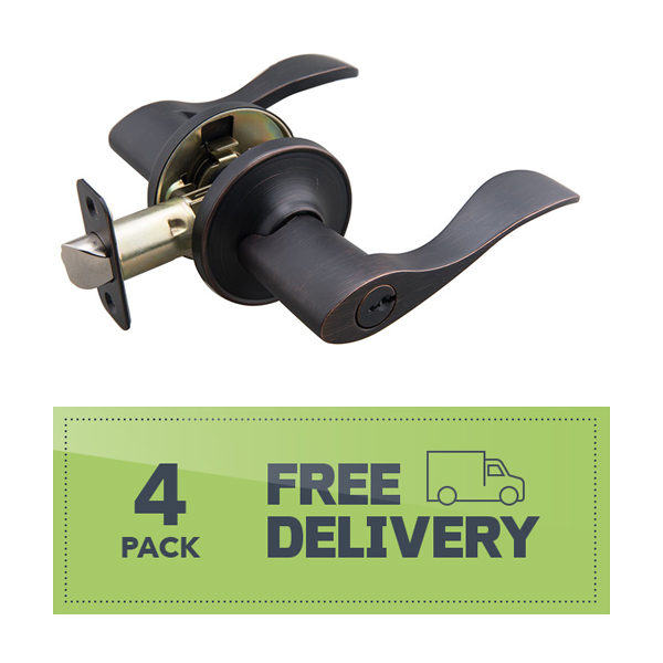 Entry Lever Handle ORB 4-pack
