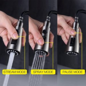 Single Handle Pullout Kitchen Faucet - Image 2