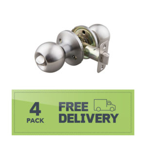 Privacy Round Knob BN 4-pack