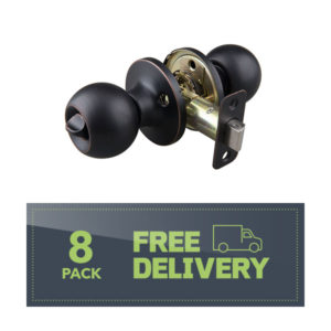 Privacy Round Knob ORB 8-pack