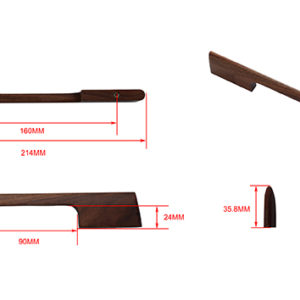 8.5" Walnut CABINET PULL - Image 2