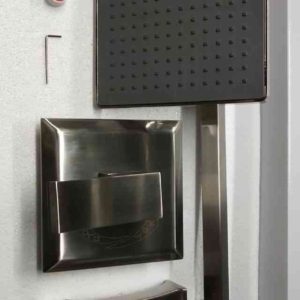 Rainfall Shower/Tube set, Brushed Nickle - Image 3