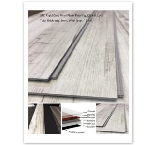 SPC Rigid Core Vinyl Plank Flooring Click&Lock - SAMPLE - Image 3